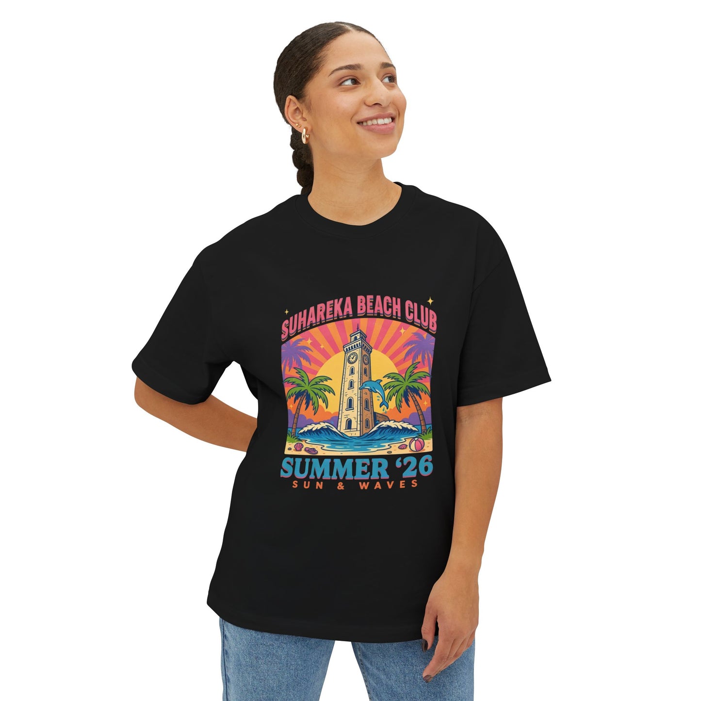 Suhareka Beach Club - Boxy Graphic Tee